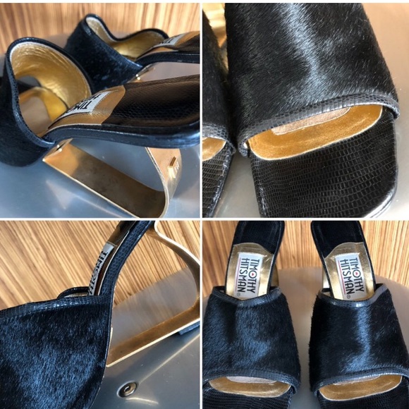 SOLD* Vintage Timothy Hitsman Sculptured Heels - Picture 3 of 4